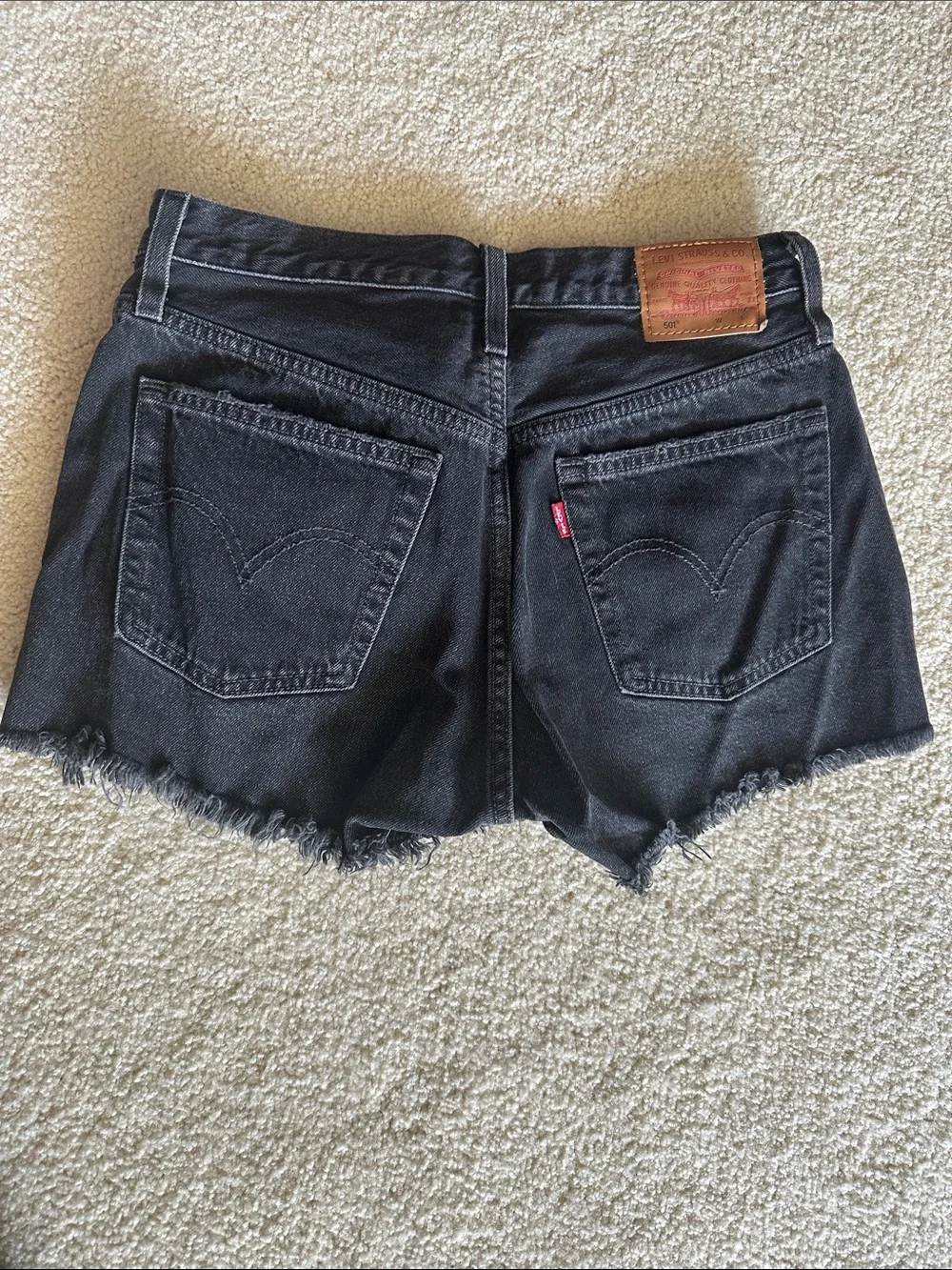 Levi's Women's Denim Cutoff Shorts - Light Wash, Medium Wash, Black, White - Picture 3 of 16